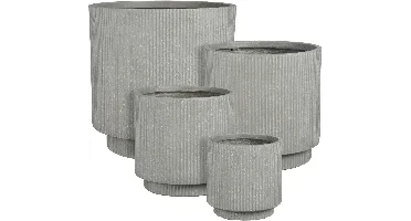 Mica Decorations bloempot Quito 30x30cm grijs
