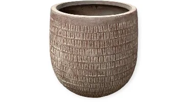 Mica Decorations bloempot Tallinn 41,5x41,5cm bruin