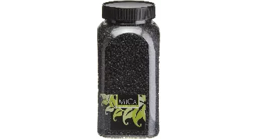 Mica Decorations decoratie gravel zwart 650ml