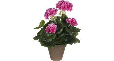 Mica Decorations kunstplant geranium 33cm paars