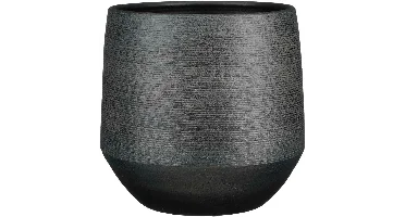 Mica Decorations Pot Evora 37x34cm zwart