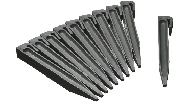 Nature Borderrandpennen grijs 10 stuks