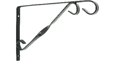 Nature Muurhaak zwart h18.5b30cm