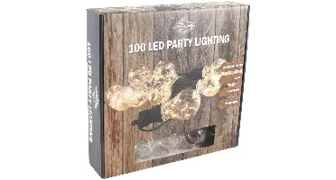 Partylight x10 100warmled ip44 timer 3m 450cm
