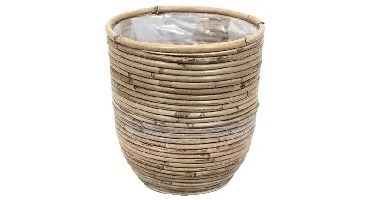 Rotan Ballon plantenmand 24x24cm