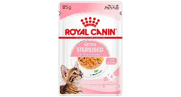 Royal Canin voor kittens Sterilised natvoer in gelei 85g