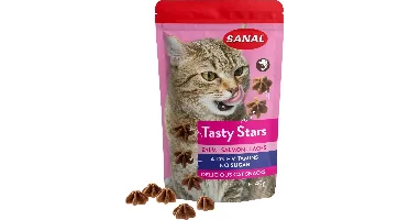 Sanal Tasty Stars voor de kat zalm 40 gram