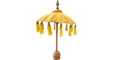 van der Leeden ornament hout bali parasol 50x75cm yellow