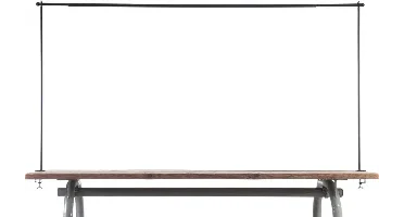 van der Leeden tafelklem 115-212cm zwart