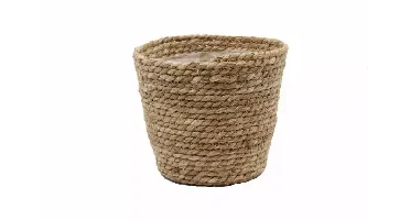 Zeegras plantenmand natural 22x18cm