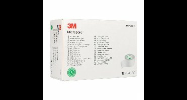 Micropore 3m Hechtpleister 25mmx9,14m Rol 12 1530