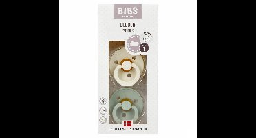 Bibs 1 Fopspeen Duo Sage Ivory
