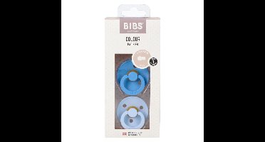 Bibs 1 Fopspeen Duo Sky Blue&baby Blue