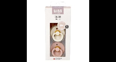 Bibs 1 Fopspeen Duo Ivory&blush