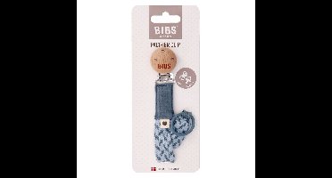 Bibs Fopspeenketting Braided Petrol&baby Blue