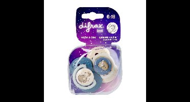 Difrax Dynamic Fopspeen Day&night Assorti 6-18m 2