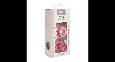 Bibs 1 Fopspeen Studio Duo Block Baby Pink