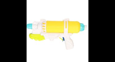 1x Waterpistolen/waterpistool geel/wit van 34 cm kinderspeelgoed