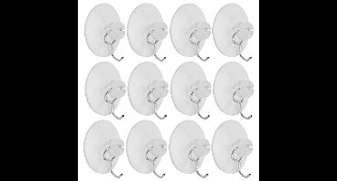 20x Zuignap haakjes/ophanghaakjes 3,5 cm