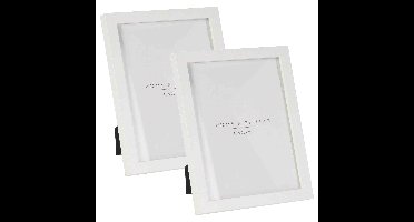 2x Stuks Kunststof fotolijsten geschikt voor een foto van 15 x 20 cm