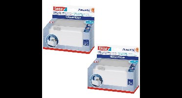 2x Tesa shampoo/zeep rekjes RVS badkamerbenodigdheden