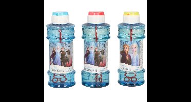 3x Disney Frozen 2 bellenblaas flesjes met bal spelletje in dop 300 ml voor kinderen