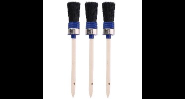 3x Verfkwast rond D 3 x 24 cm