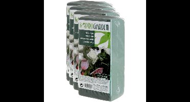 4x stuks steekschuim/oase nat rechthoekig groen 20 x 10 x 7 cm