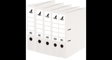 5x Ringband mappen/ordners wit 75 mm A4