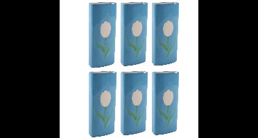 6x Stuks Radiatorbak luchtbevochtiger/waterverdamper - porselein - 20 x 8 cm