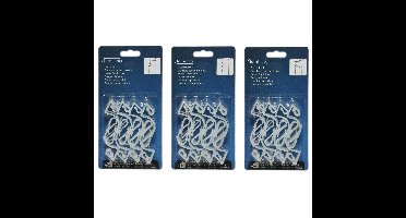 80x Kerstverlichting/feestverlichting bevestiging dakgoot ophang haakjes