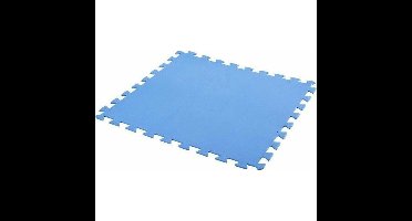 9x stuks Foam puzzelmat zwembadtegels/fitnesstegels blauw 50 x 50 cm