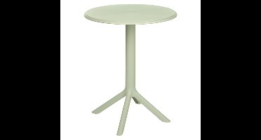 Ambiance Tuintafel - D60 x 75 cm - mintgroen - rond - polypropyleen - bistrotafel - tuinmeubels
