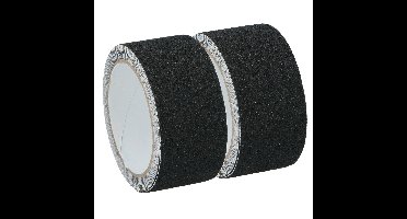 Antisliptape - 2x - zwart - 50mm x 3m - voor binnen/buiten