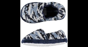 Apollo Instap slippers - army blauw - maat 29-30 - camouflage print - sloffen