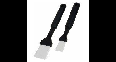 Bakkwasten/Barbecue invetkwasten - Set van 2x - marinade kwasten