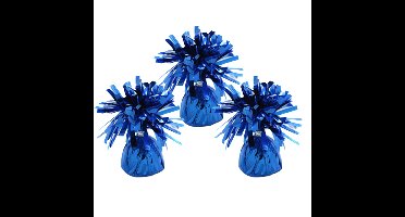 Ballon gewichtjes - 6x - blauw - 170 gram - gewichtjes voor helium ballontrosjes