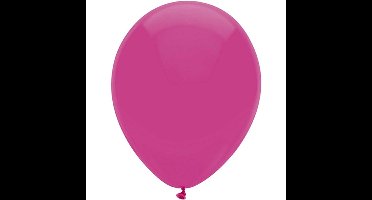 Ballonnen - donkeroze - verjaardag/thema feest - 100x stuks - 29 cm