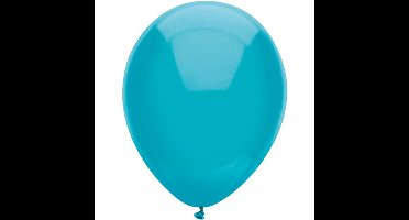 Ballonnen - turquoise blauw - verjaardag/thema feest - 100x stuks - 29 cm