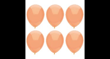 Ballonnen verjaardag/thema feest - 200x stuks - perzik roze - 29 cm