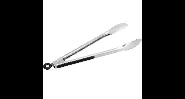 Barbecue tang/vleestang - met sluitsysteem - 34 cm - RVS