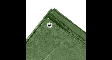 Benson afdekzeil - groen - 3 x 4 m - bevestiging ogen - grondzeil - dekzeil