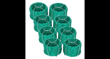 Benson Binddraad - 8x rolletjes - groen - 50 m x 0,7 mm - plantendraad
