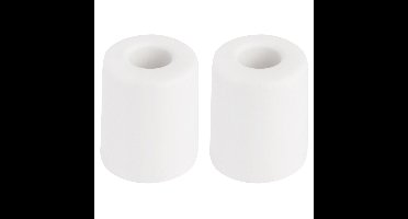 Benson Deurbuffers / deurstoppers rubbers - 2x - wit -35 x 30 mm - met schroefbevestiging