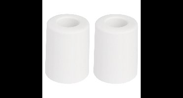 Benson Deurbuffers / deurstoppers rubbers - 2x - wit -50 x 35 mm - met schroefbevestiging