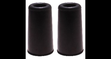 Benson Deurbuffers / deurstoppers rubbers - 2x - zwart - 75 x 40 mm - met schroefbevestiging