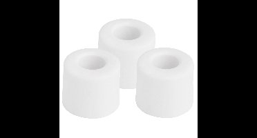 Benson Deurbuffers / deurstoppers rubbers - 3x - wit - 30 x 25 mm - met schroefbevestiging