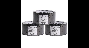 Benson ducttape/reparatietape universeel zwart 10 meter