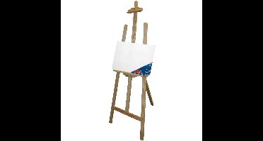 Benson houten schildersezel 140 cm met canvas doek 40 x 60 cm