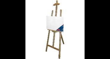 Benson houten schildersezel 140 cm met canvas doek 50 x 70 cm